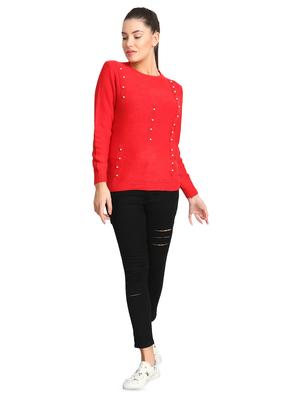 pearl embellished round neck pullover - 16710639 - Standard Image - 4