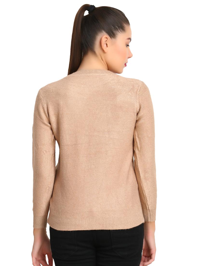 pearl embellished round neck pullover - 16710642 - Zoom Image - 3