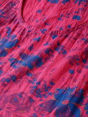 floral print layered ethnic dress - 16710646 - Standard Image - 4