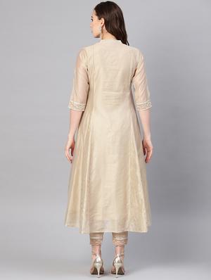 pastel embroidered layered kurta - 16710648 - Standard Image - 2