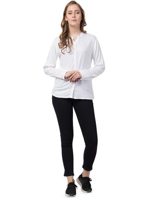mandarin neck long sleeved shirt - 16710697 - Standard Image - 4