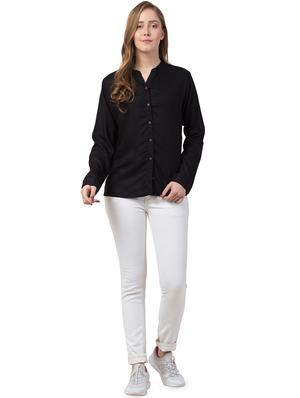 mandarin neck long sleeved shirt - 16710698 - Standard Image - 4