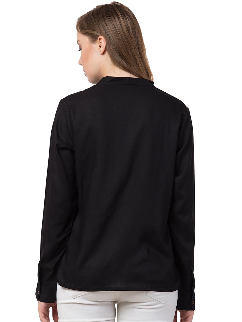 mandarin neck long sleeved shirt - 16710698 - Zoom Image - 3