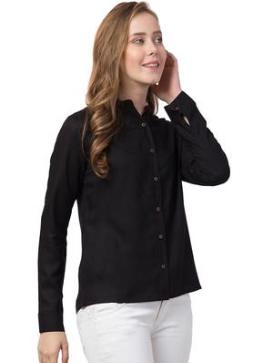 mandarin neck long sleeved shirt - 16710700 - Standard Image - 2