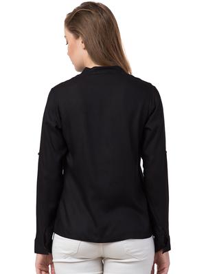 mandarin neck long sleeved shirt - 16710700 - Standard Image - 3