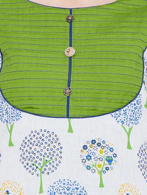 floral printed layered kurta - 16710701 - Standard Image - 4