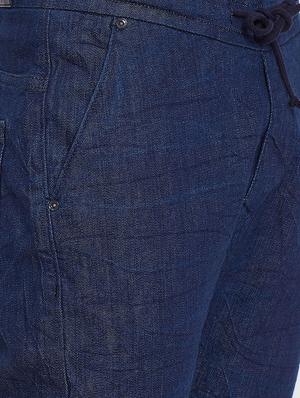 blue solid joggers - 16710708 - Standard Image - 5