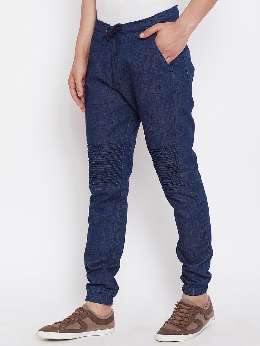 blue solid joggers - 16710708 - Zoom Image - 2