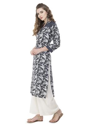 printed straight kurta - 16710717 - Standard Image - 2