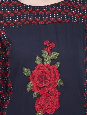 embroidered straight kurta - 16710718 - Standard Image - 4