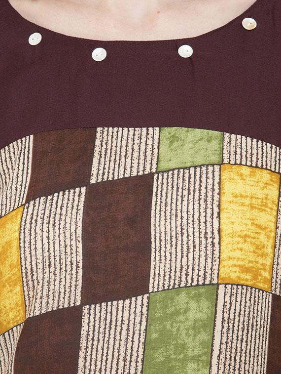 check print straight kurta - 16710720 - Zoom Image - 4
