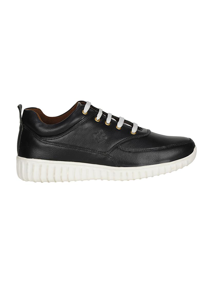 black leatherette lace up shoes - 16710766 - Zoom Image - 2