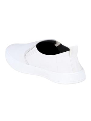 white canvas slipons - 16710816 - Standard Image - 3