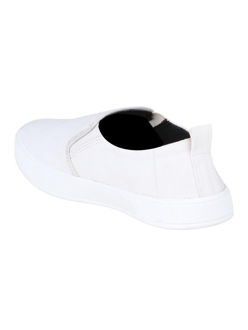 white canvas slipons - 16710816 - Zoom Image - 3