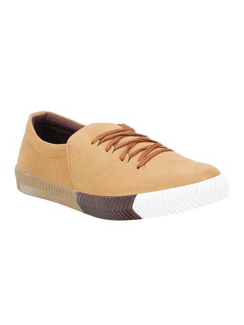 beige suede slipon sneakers - 16710817 - Standard Image - 1