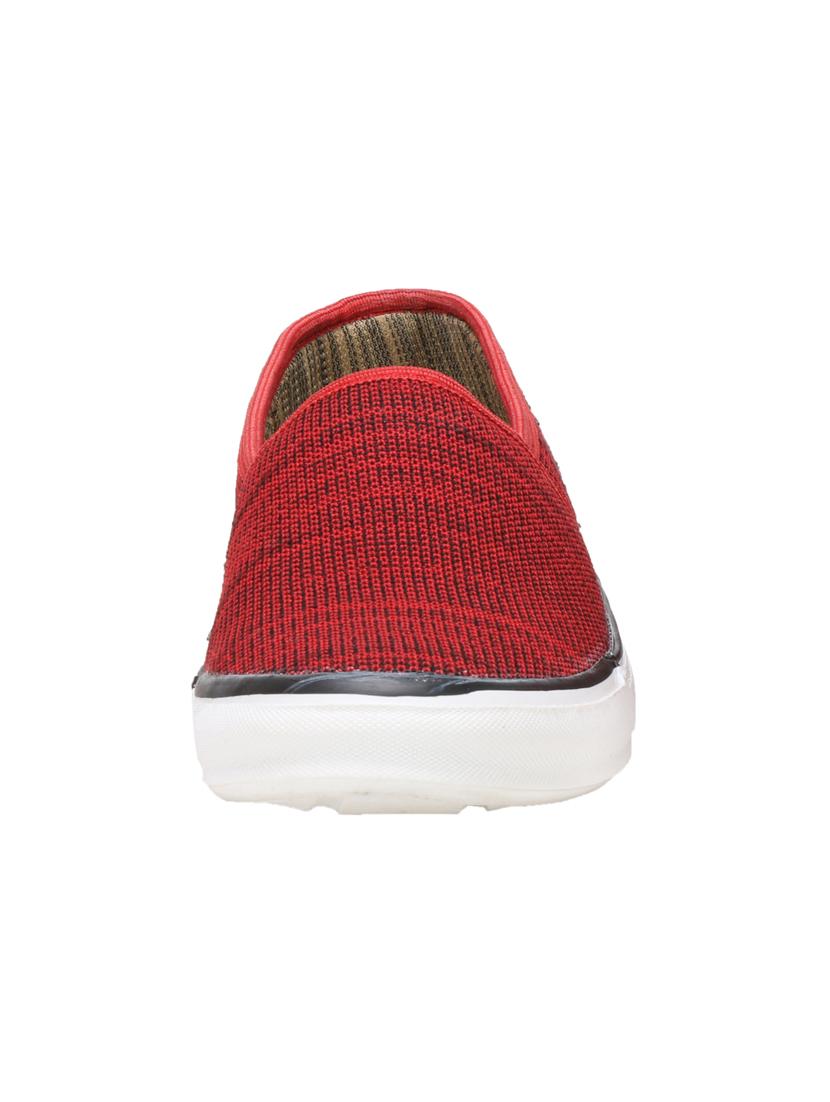 red fabric slipons - 16710823 - Zoom Image - 3