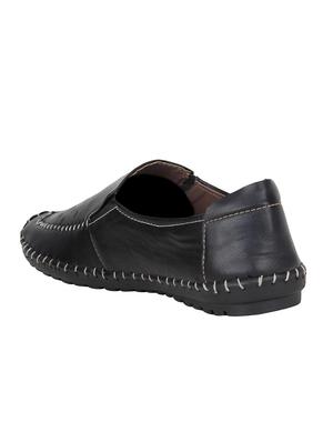 black leatherette slip on sandals - 16710849 - Standard Image - 3