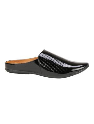 black patent leather slip on mules - 16710852 - Standard Image - 2