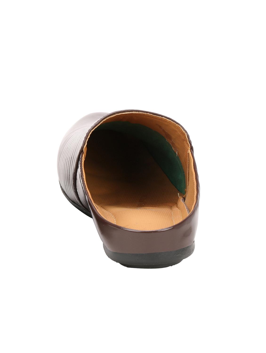 brown patent leather slip on mules - 16710853 - Zoom Image - 3