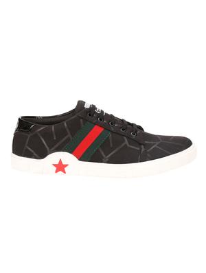 black canvas lace up sneakers - 16710859 - Standard Image - 2
