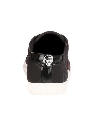 black canvas lace up sneakers - 16710859 - Standard Image - 3