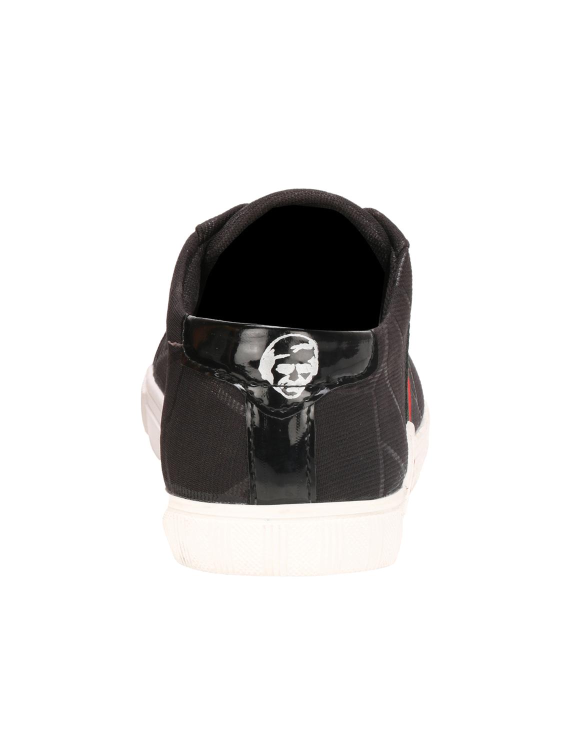 black canvas lace up sneakers - 16710859 - Zoom Image - 3