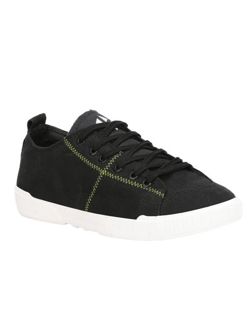 black canvas lace up sneakers - 16710867 - Standard Image - 1