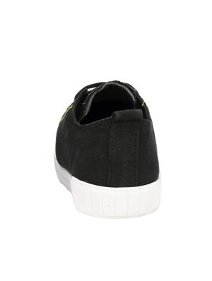 black canvas lace up sneakers - 16710867 - Standard Image - 3