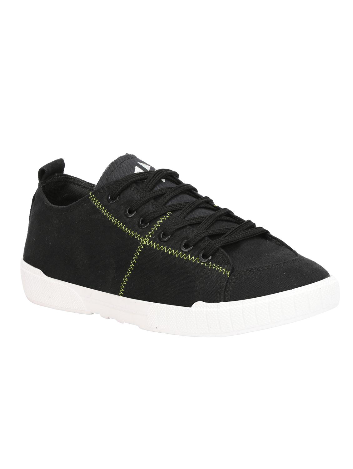 black canvas lace up sneakers - 16710867 - Zoom Image - 1