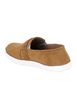 brown suede slipons - 16710899 - Standard Image - 3