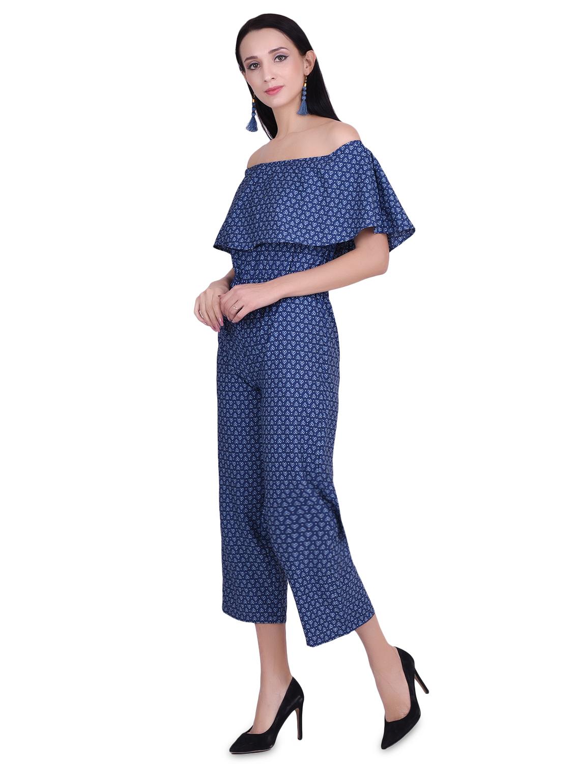 off shoulder ruffled jumpsuit - 16711120 - Zoom Image - 2