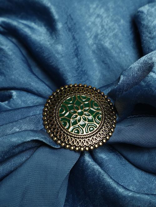 green gold plated finger ring - 16711136 - Standard Image - 1