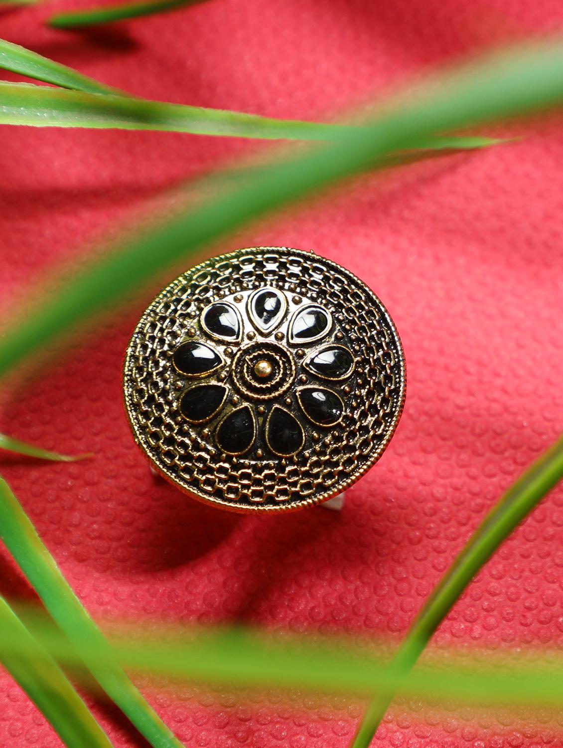 gold plated finger ring - 16711145 - Zoom Image - 1