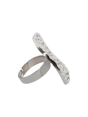 silver plated finger ring - 16711147 - Standard Image - 3