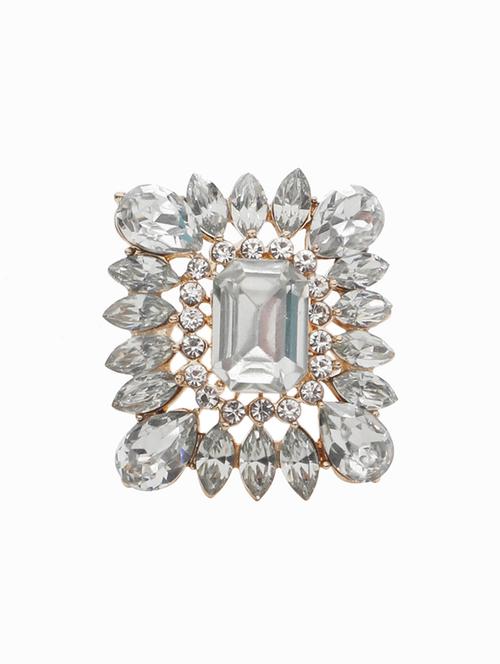 white gold plated finger ring - 16711148 - Standard Image - 1