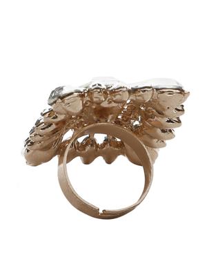 white gold plated finger ring - 16711148 - Standard Image - 2