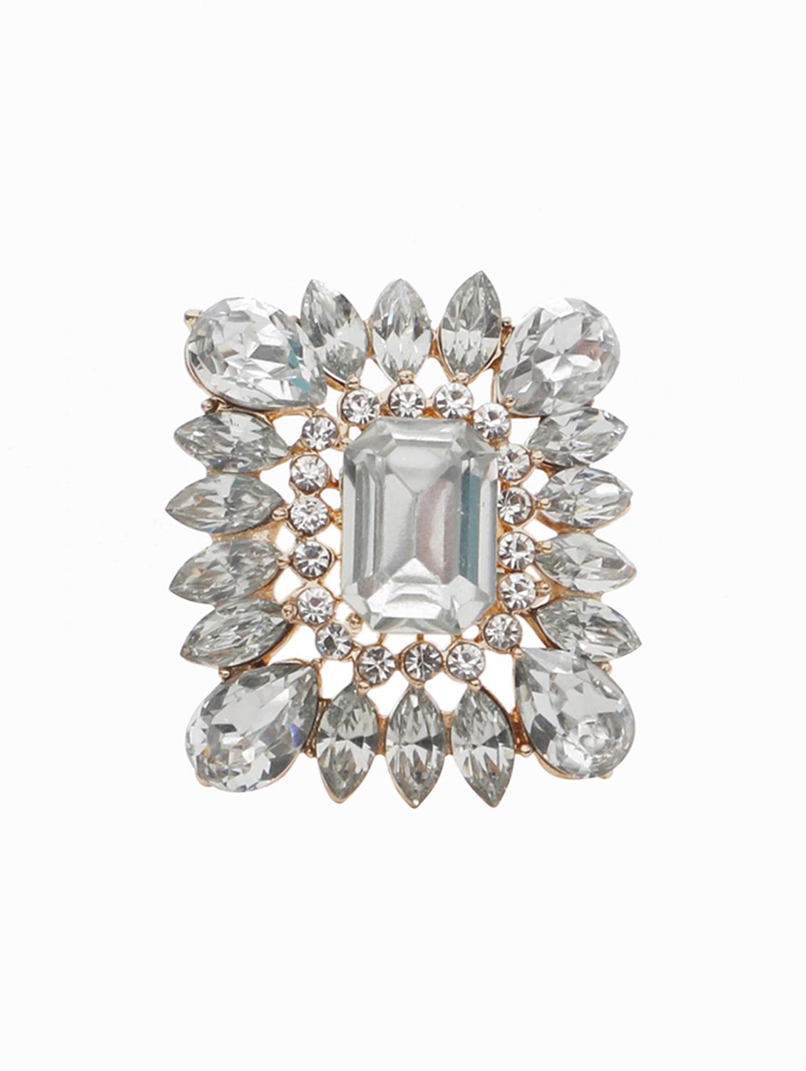 white gold plated finger ring - 16711148 - Zoom Image - 1
