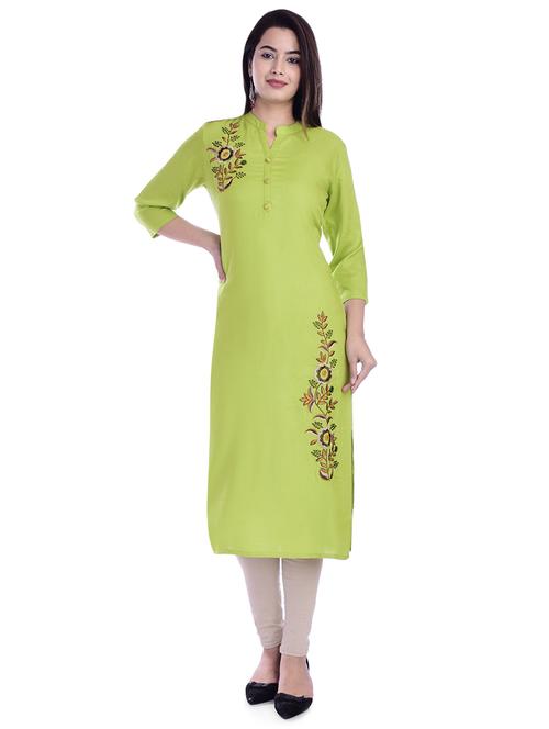 solid straight kurta - 16711436 - Standard Image - 1