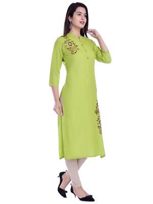 solid straight kurta - 16711436 - Standard Image - 2