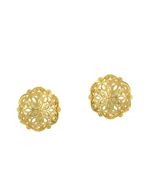 gold brass studs earring - 16711456 - Standard Image - 1