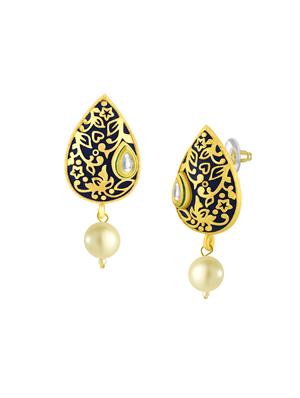 black metal drop earring - 16711465 - Standard Image - 2