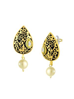 black metal drop earring - 16711467 - Standard Image - 2