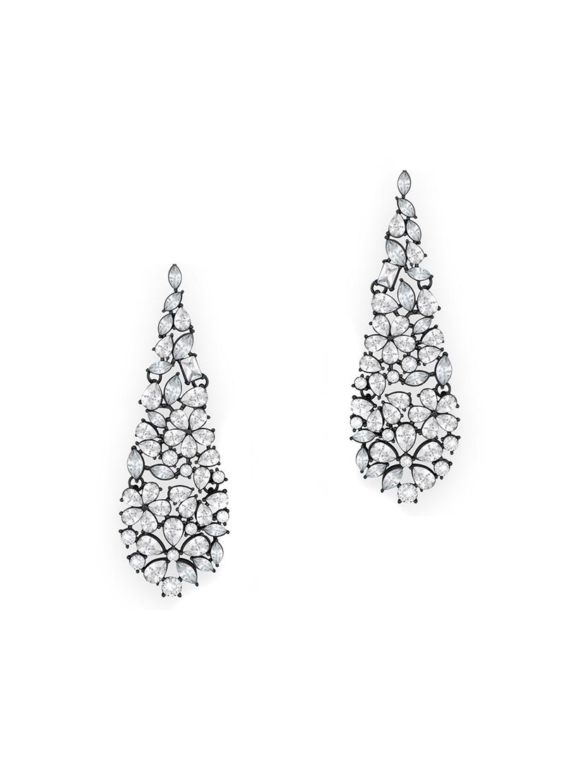 silver brass drop earring - 16711484 - Zoom Image - 1
