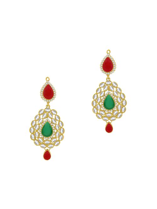 multi colored metal drop earring - 16711505 - Standard Image - 1