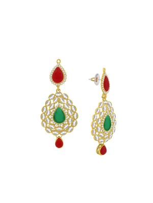 multi colored metal drop earring - 16711505 - Standard Image - 2