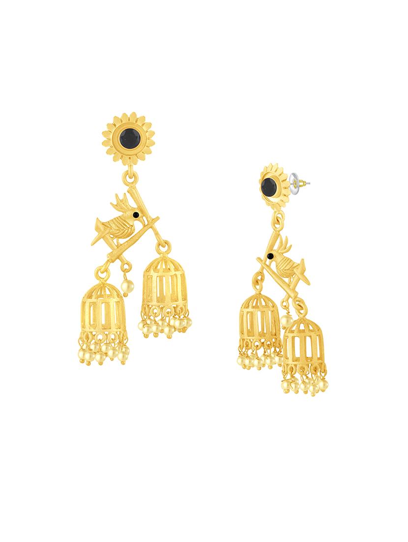 black metal drop earring - 16711520 - Zoom Image - 2