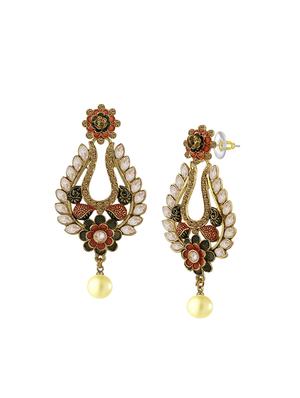 multi colored metal drop earring - 16711540 - Standard Image - 2