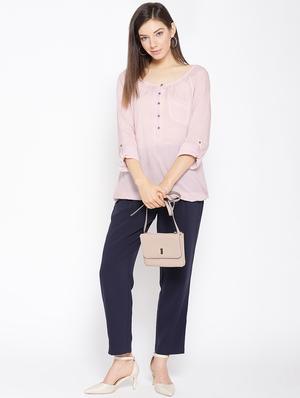 roll up sleeved blouson top - 16711555 - Standard Image - 4