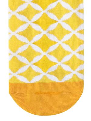 yellow cotton above ankle length socks - 16711684 - Standard Image - 3