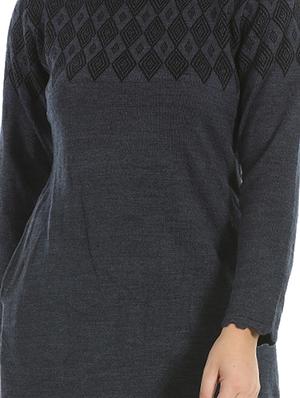 solid woolen kurta - 16711761 - Standard Image - 4